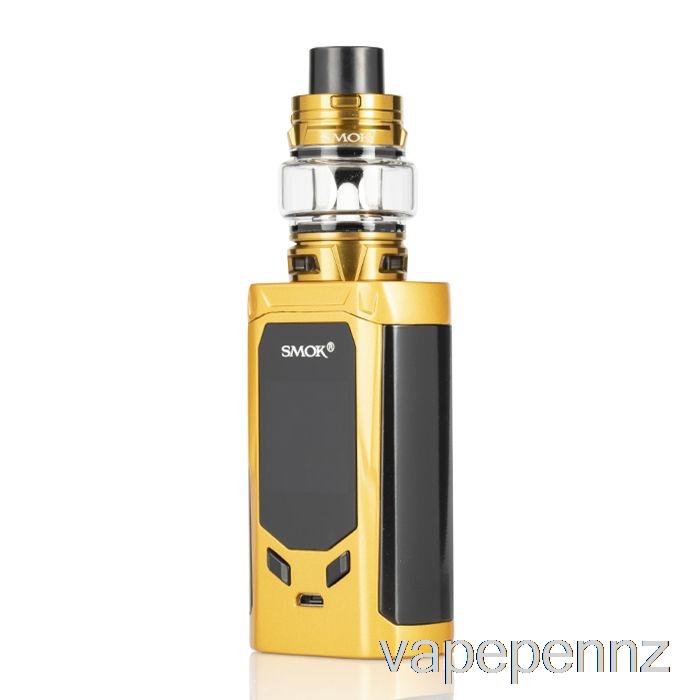 SMOK R-KISS 200W & TFV8 Baby V2 Starter Kit Gold VAPE NZ